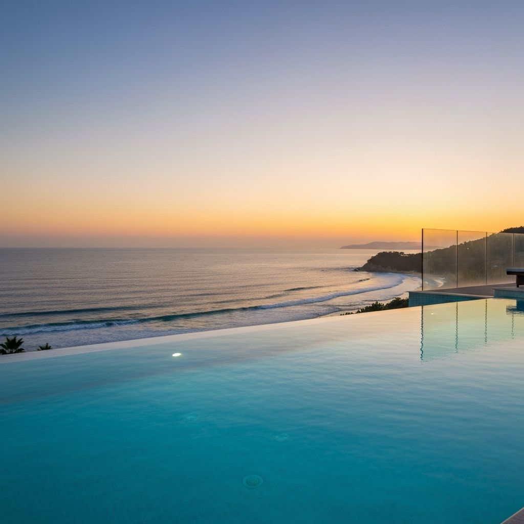 Stunning infinity pool overlooking the ocean