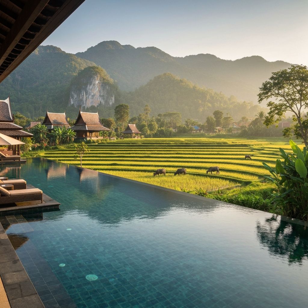 Rice Paddy Pools at Four Seasons Resort Chiang Mai