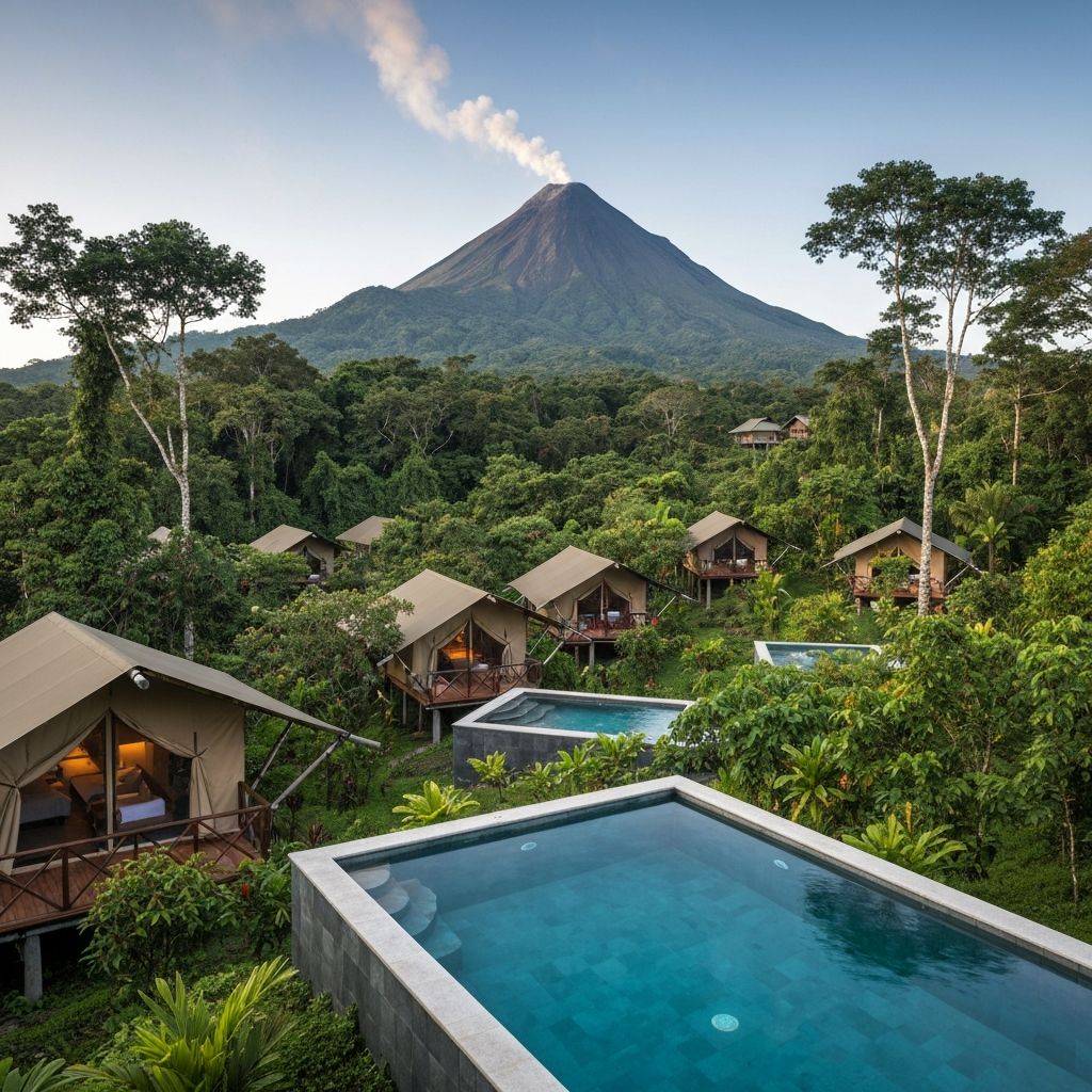 Costa Rica Volcano Pool at Nayara Tented Camp