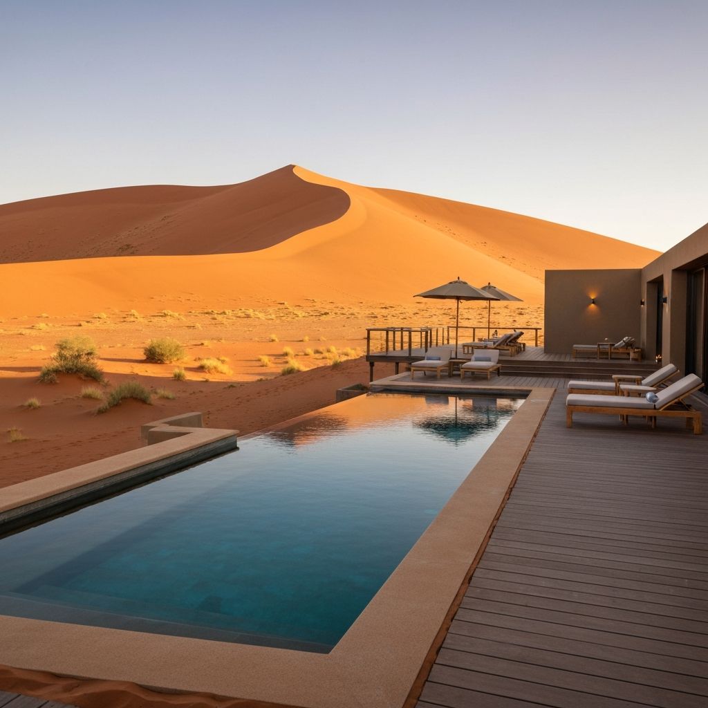 Namibia Desert Lodge Pool at andBeyond Sossusvlei Desert Lodge
