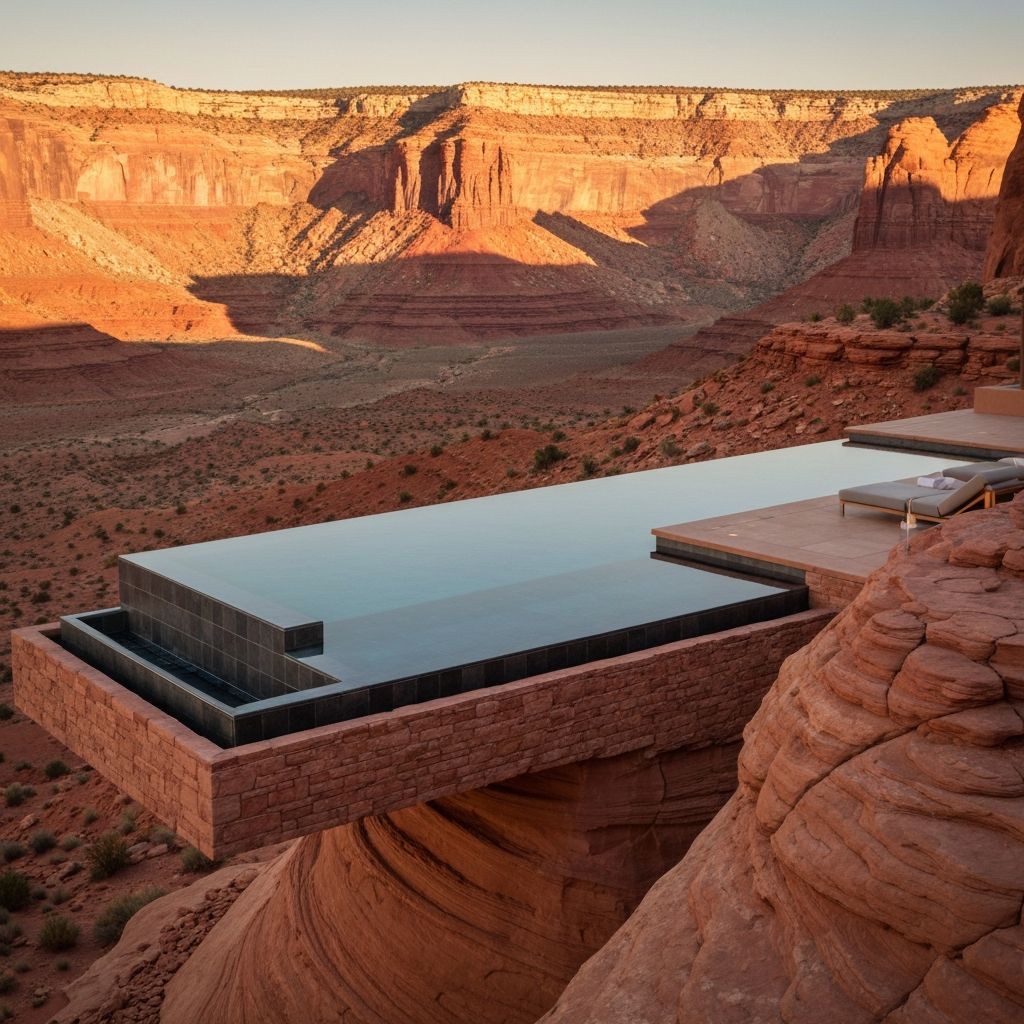 Desert Escarpment Pool at Amangiri