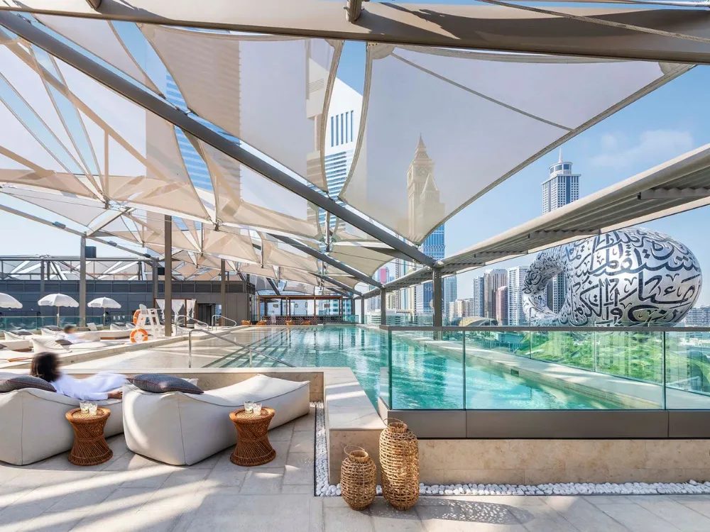 25hours Hotel Dubai Rooftop Pool at 25hours Hotel One Central