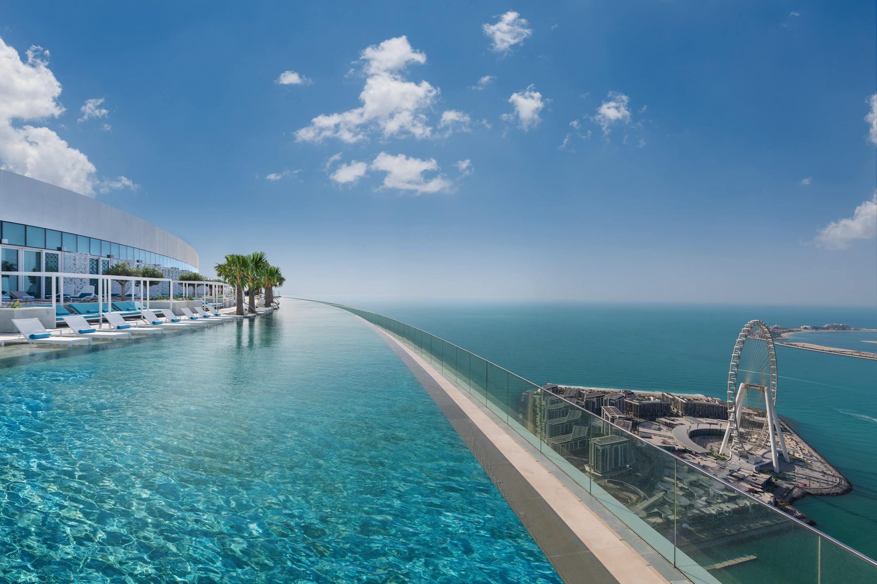 A hotel pool in Dubai