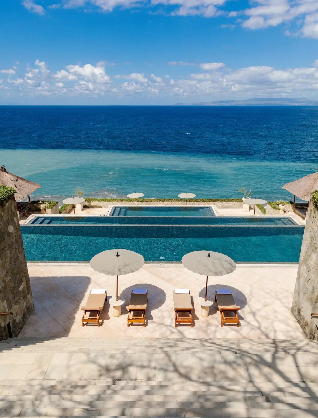 A hotel pool in Bali