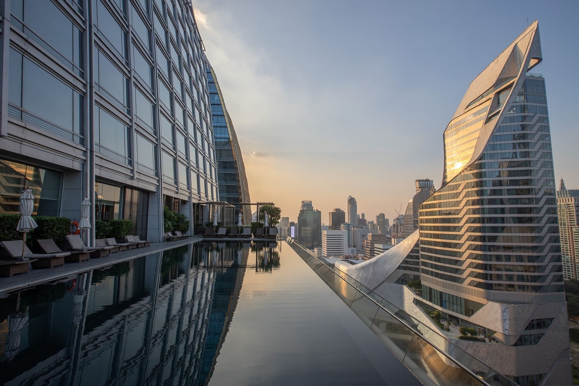 Rooftop Infinity Pool at Okura Prestige Bangkok